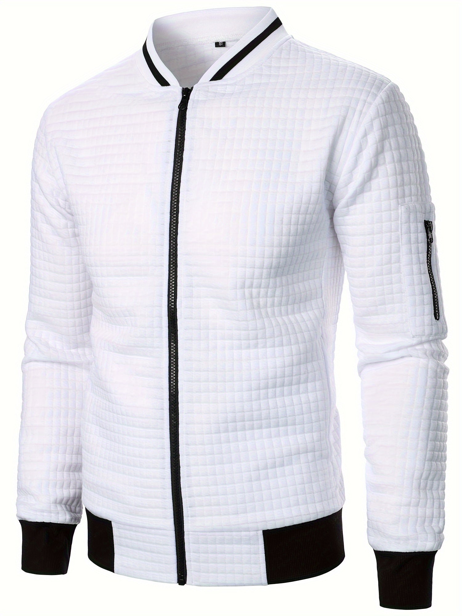 Soren | Herenrits met staande kraag - Casual geïsoleerde gebreide bovenkleding van polyester