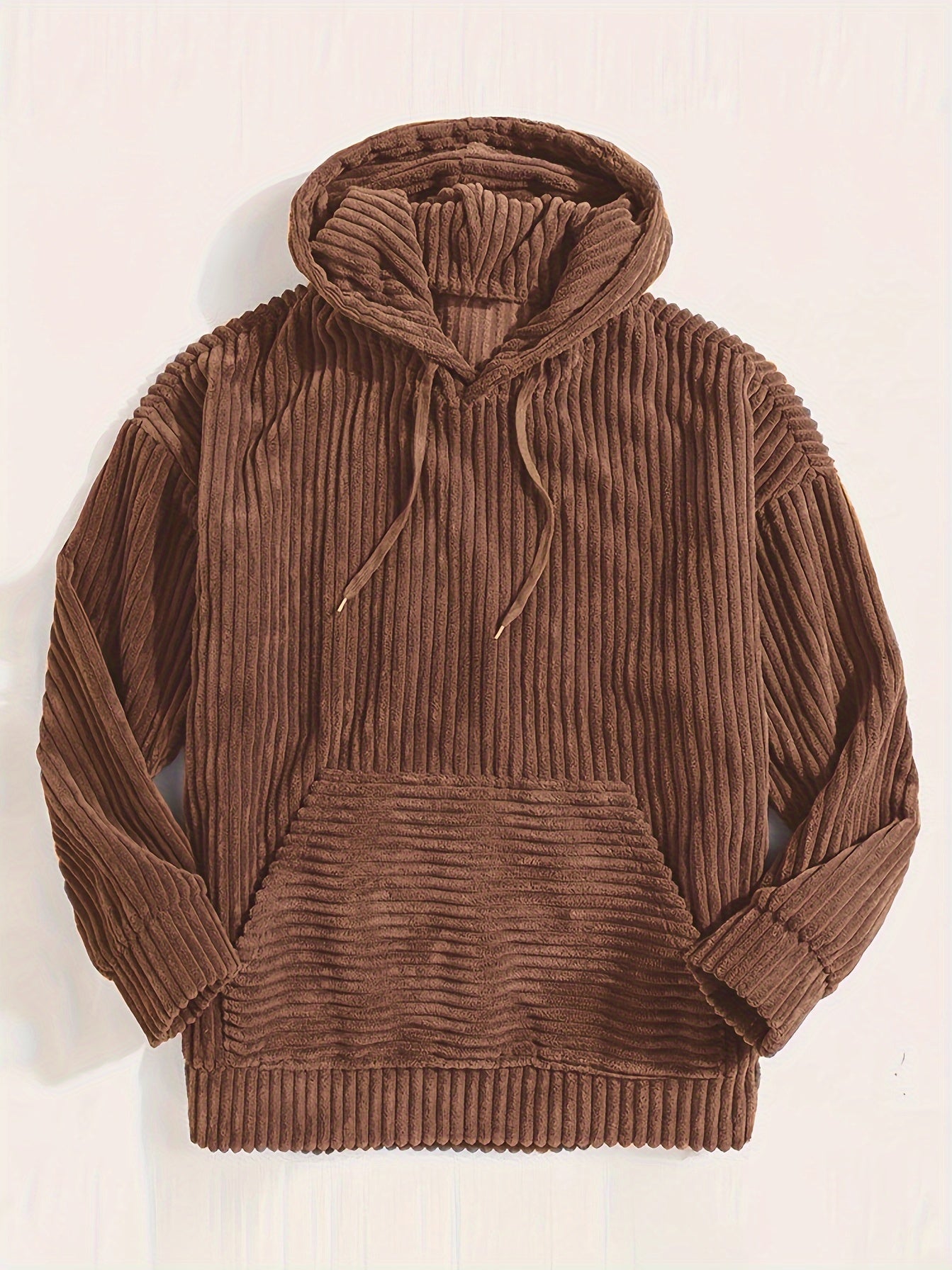 Berthar | Heren corduroy sweater met capuchon – Casual trui met lange mouwen voor herfst en winter