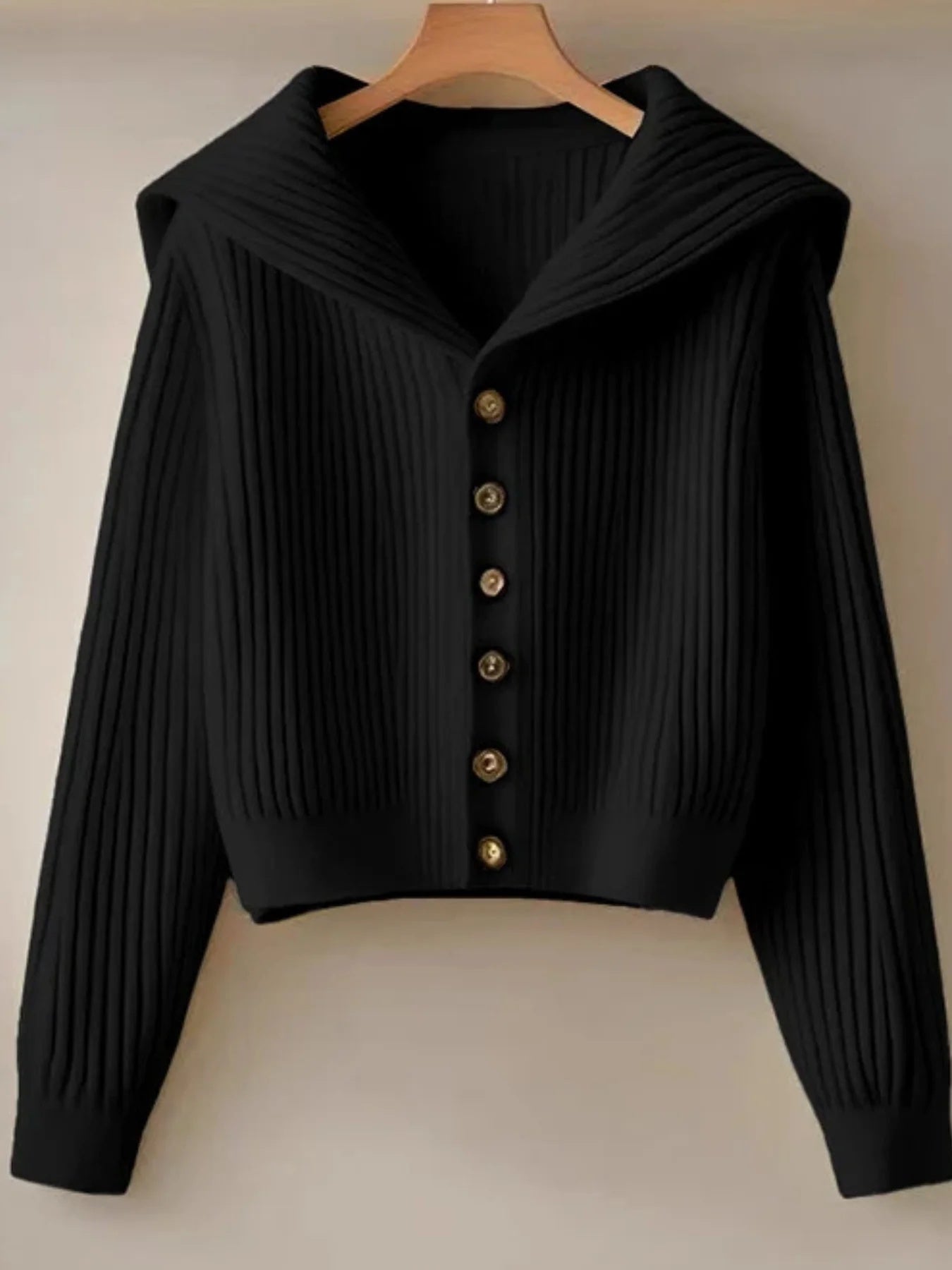 Luminara | Gilet en maille côtelée pour femme – Pull léger et confortable à manches longues