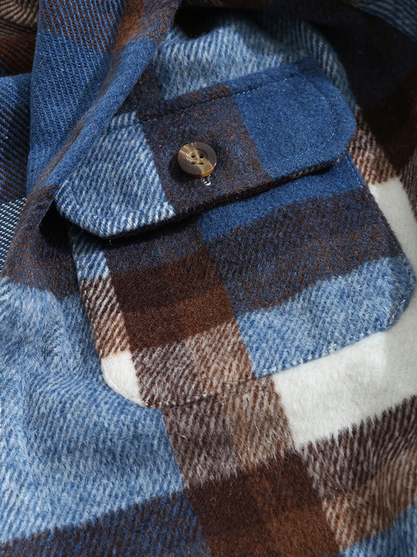 Jaeger | Heren Wollen Blend Geruite Overhemdjas - Warme & Stijlvolle Bovenkleding