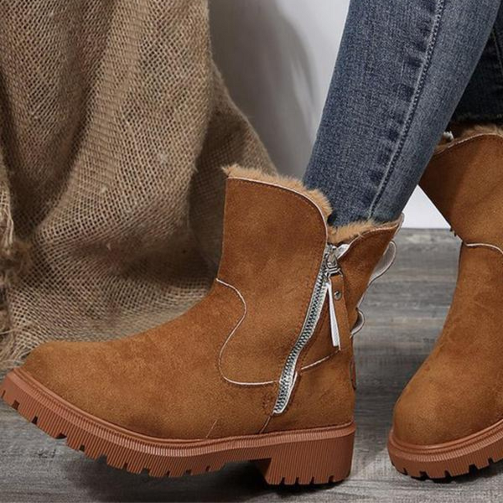 Galiah | Casual warme dameslaarzen met ritssluiting – Comfortabel winterschoeisel