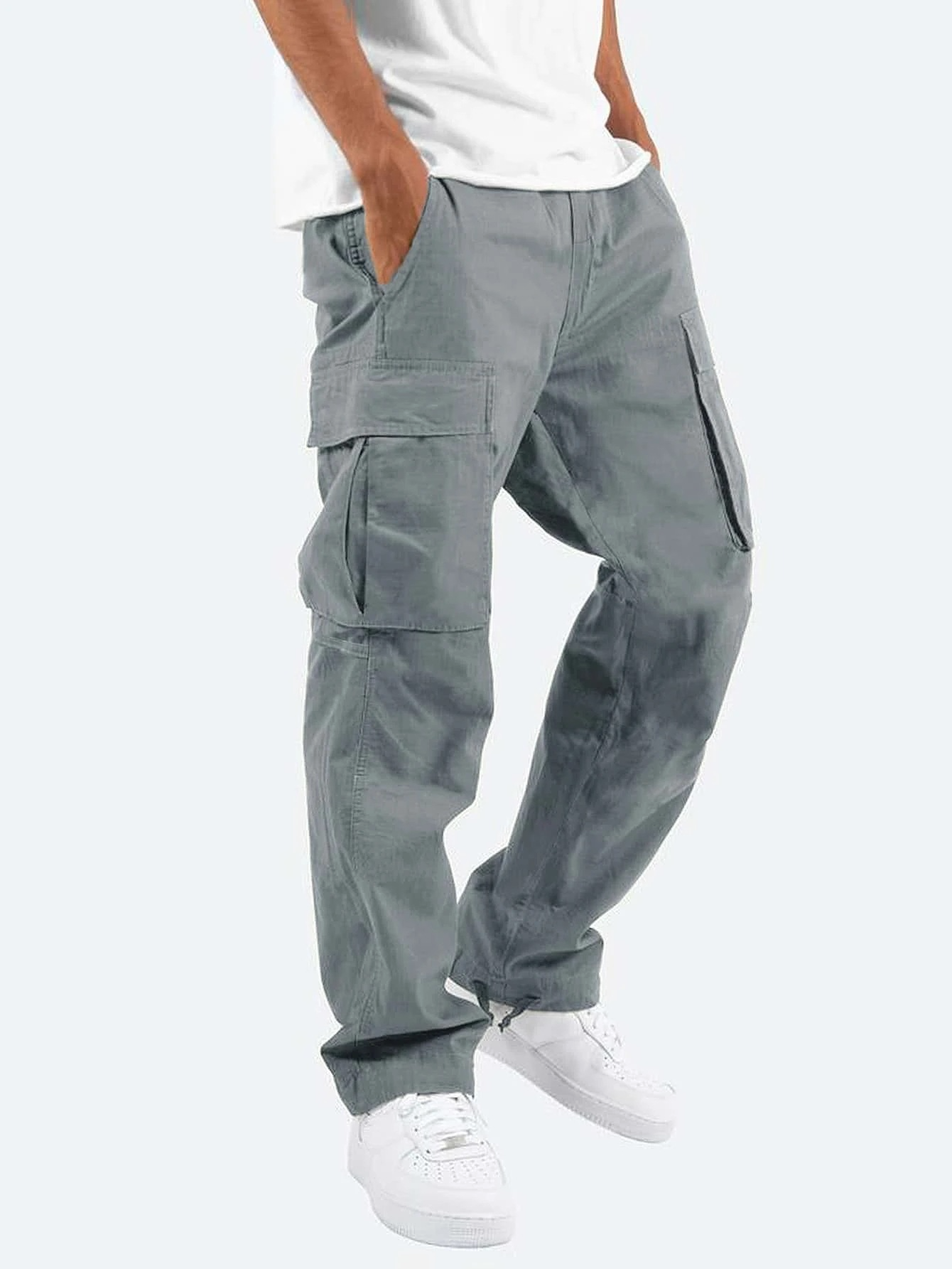 Eldrovic | Pantalon cargo confortable pour homme – Pantalon de travail et de loisirs avec de multiples poches et une coupe résistante