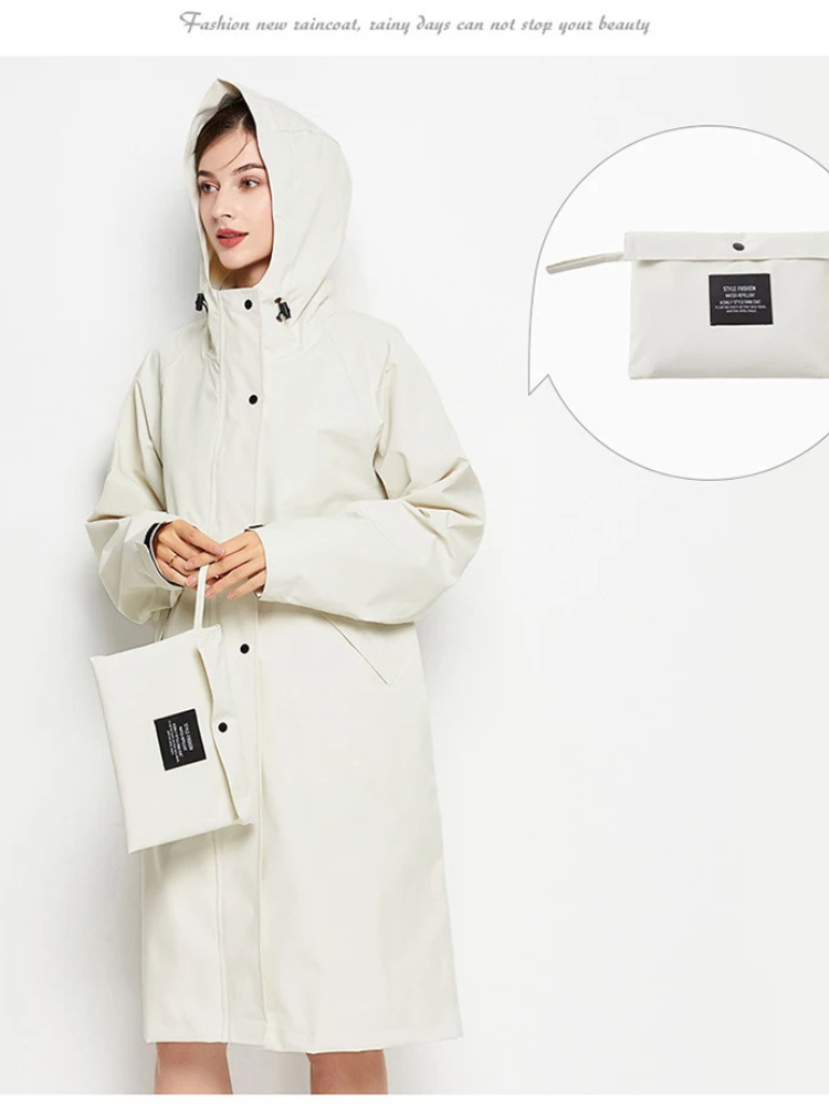 Anna | Imperméable et coupe-vent pour femme avec capuche ajustable, veste d'extérieur légère