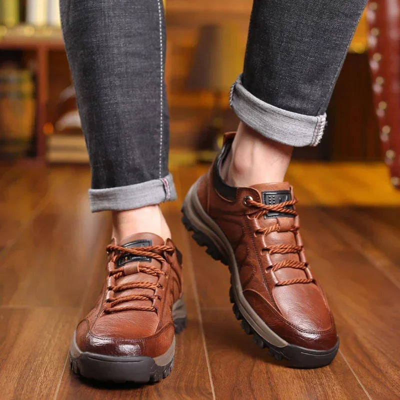 Griploft | Chaussures en cuir pour hommes - Cousues main, semelles intérieures, chaussures décontractées