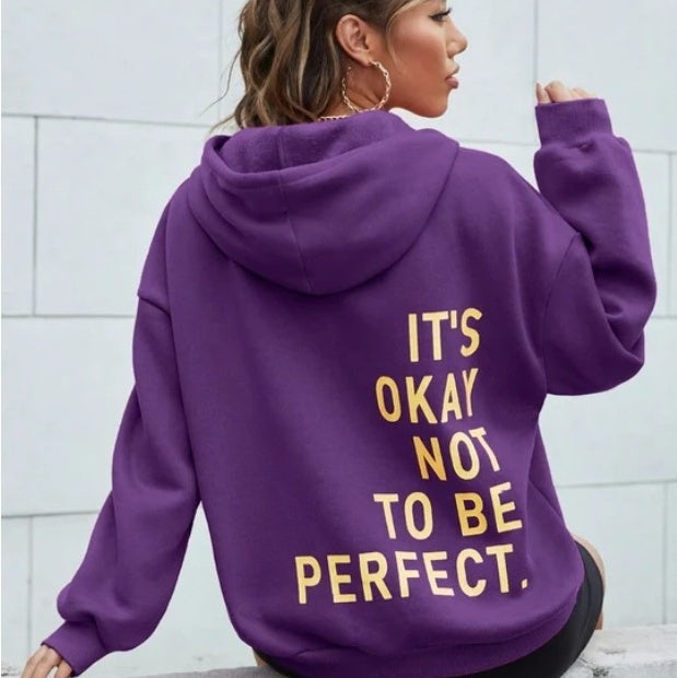 Isaelle | Hoodie met letterprint voor dames – Casual sweatshirt met lange mouwen voor dagelijks gebruik