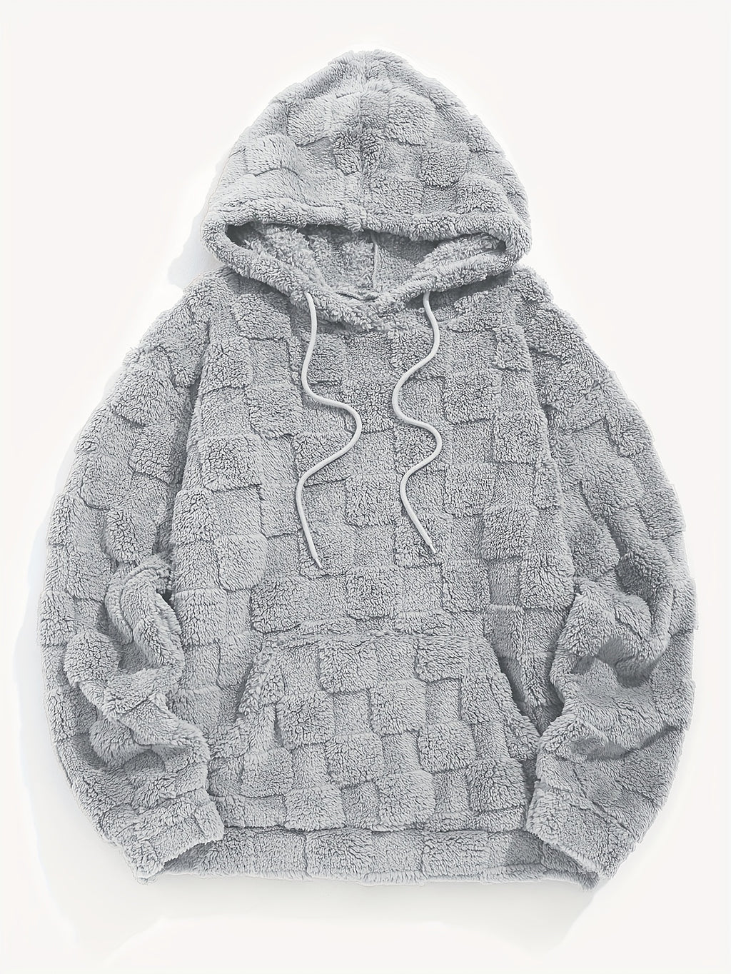 Dander | Plush fleece hoodie voor heren – Comfortabele, losvallende wintertrui met zak aan de voorkant