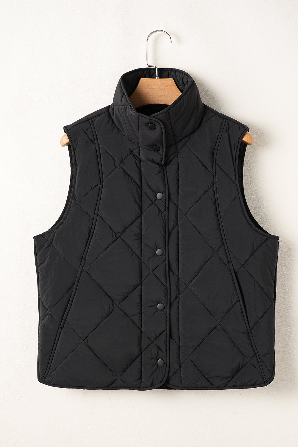 Hekla | Gewatteerd vest met knoopsluiting en zakken voor dames - stijlvolle winterbovenkleding