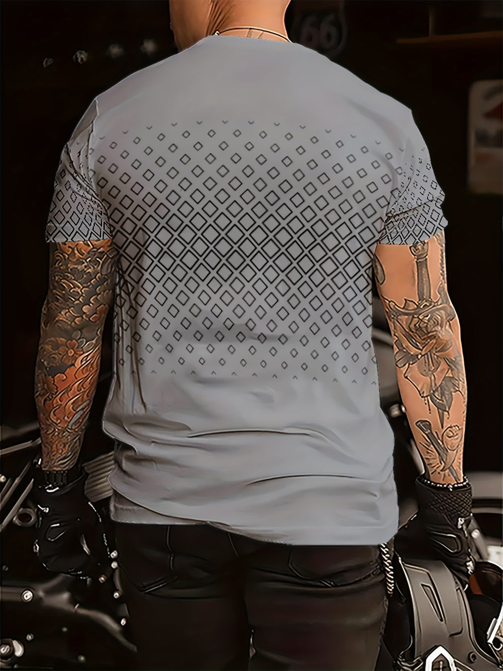 Ydran | Men's Round Neck T-shirt - Stretch knit fabric, soft polyester