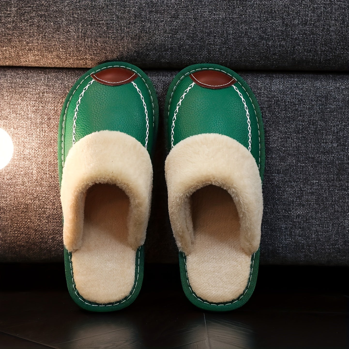 CozyFusion | Unisex Leren Pluche Fleece Knusse Pantoffels - Ideaal voor Wintercomfort