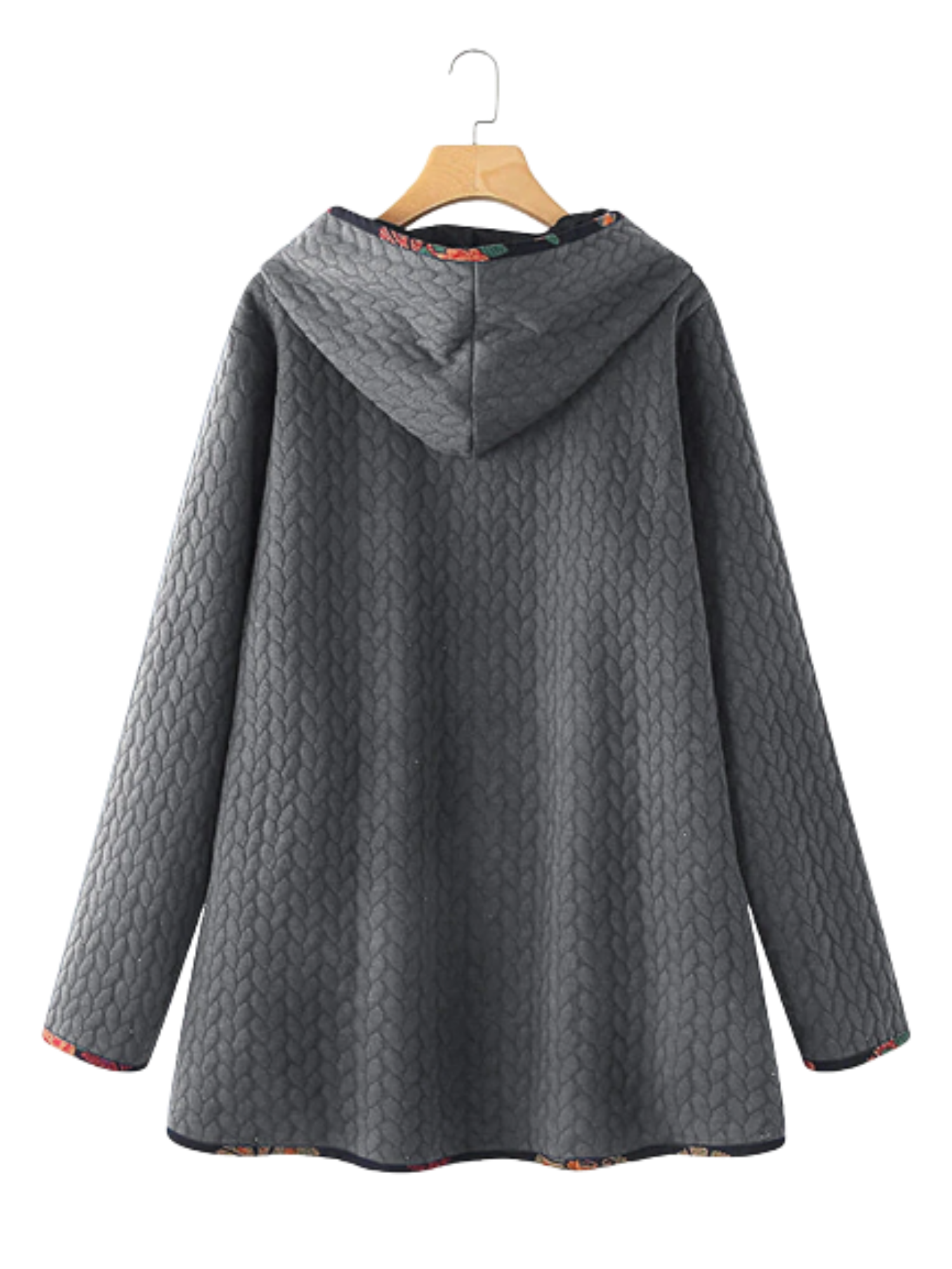 Dafina | Damesjas met lange capuchon en contrasterende afwerking - Casual & Trendy Winterjas voor koud weer