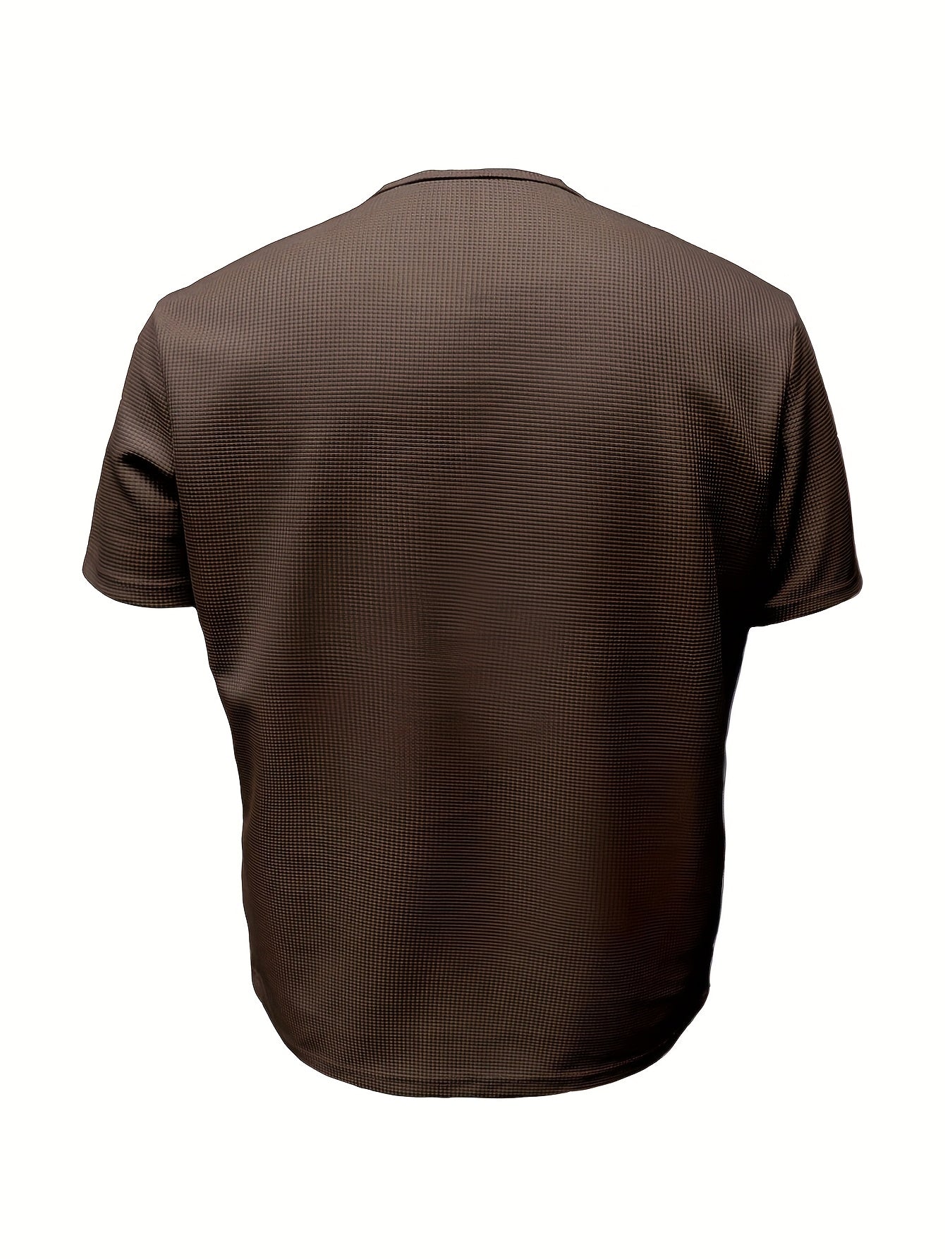 Wallace | Herenhemd met korte mouwen - Lichtgewicht gebreid wafel T-shirt