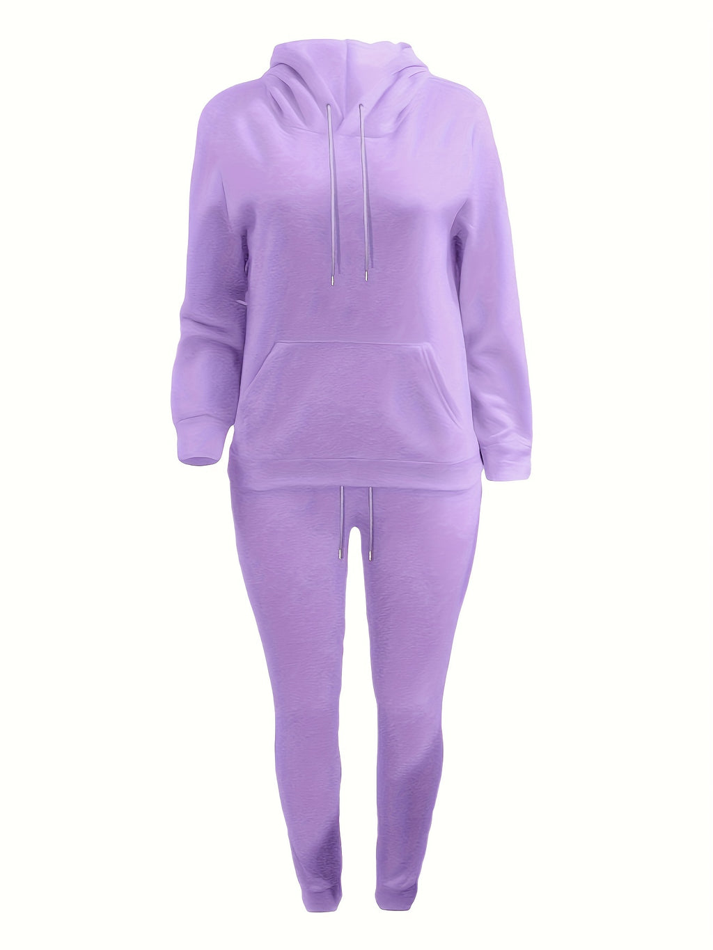 Thais | Casual tweedelige damesset - hoodie met koord en joggingbroek