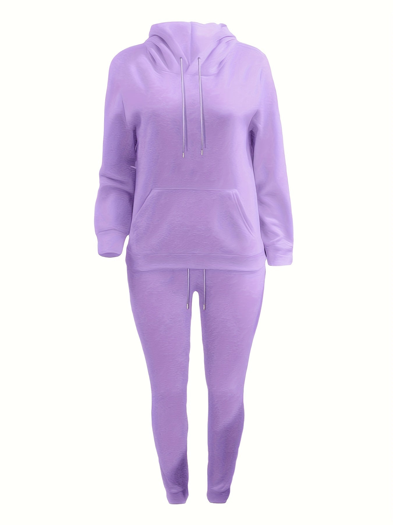 Thais | Casual tweedelige damesset - hoodie met koord en joggingbroek