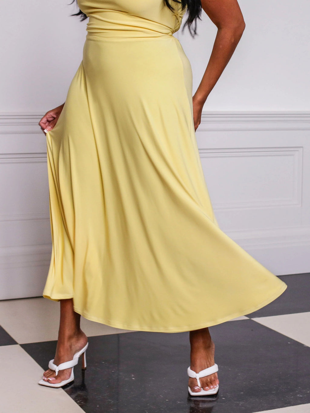 Laurice - Drapeer maxi jurk