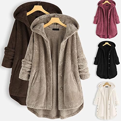 Maia |  Omkeerbare fleece jas met capuchon voor dames - Warme winterjas met zachte voering