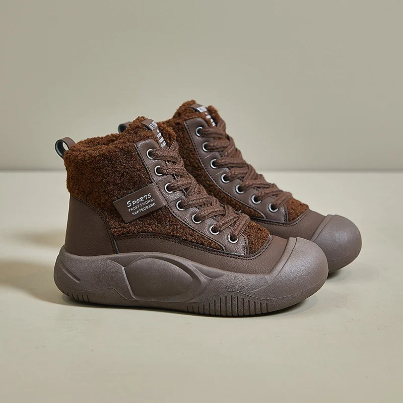 FurStep | Orthopedische schoenen voor dames – dikke zool, gevoerd met fleece, warm en comfortabel