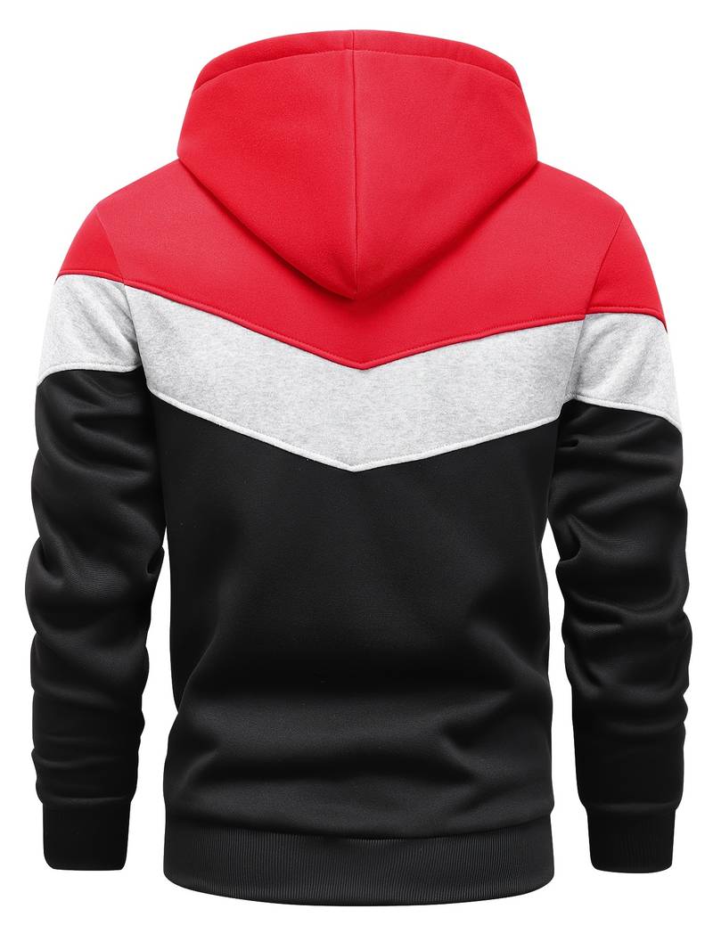 Gunther | Kleurblok Hoodie voor Heren - Stijlvol Casual Sweatshirt met Gedurfd Ontwerp