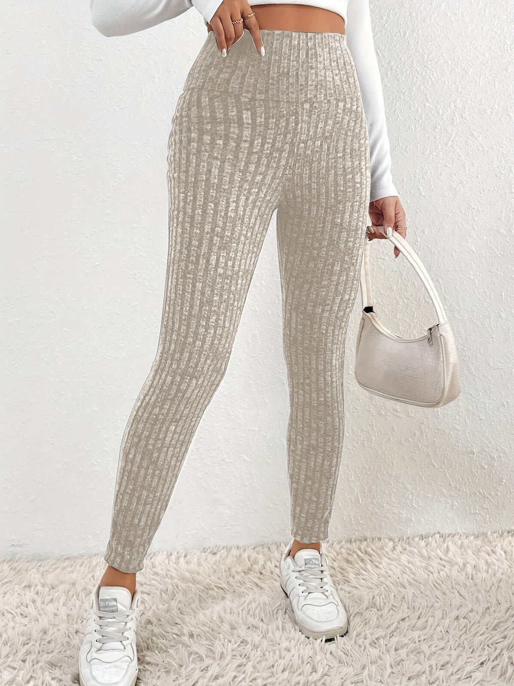 Sabine | Gebreide dameslegging met hoge taille - comfortabel, elastisch en stijlvol broekje