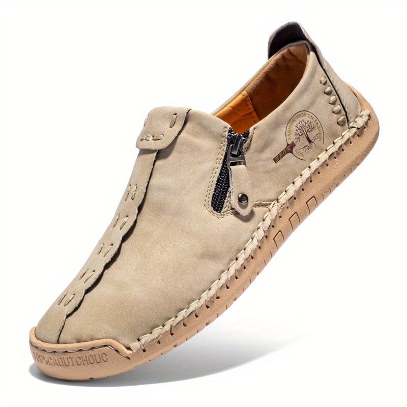 Tapio | Heren Vintage Handgemaakte Loafers - Lichtgewicht Slip-On Casual Outdoor Moccasins