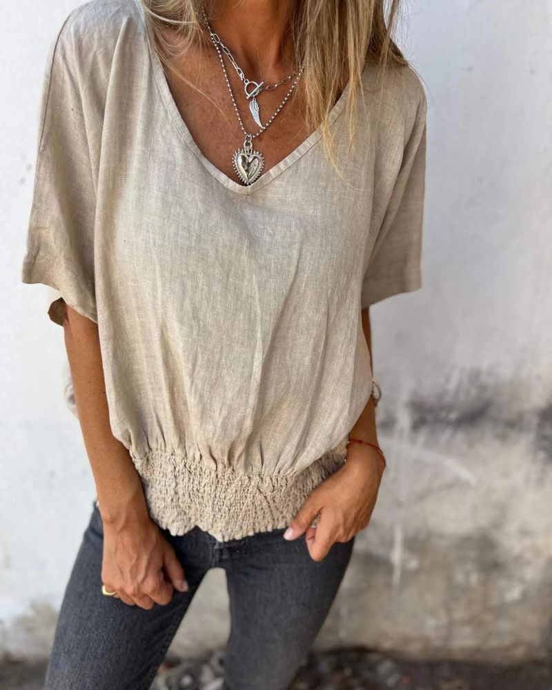 Suri | Luchtige zomertop voor dames – Casual, lichtgewicht en ademende blouse