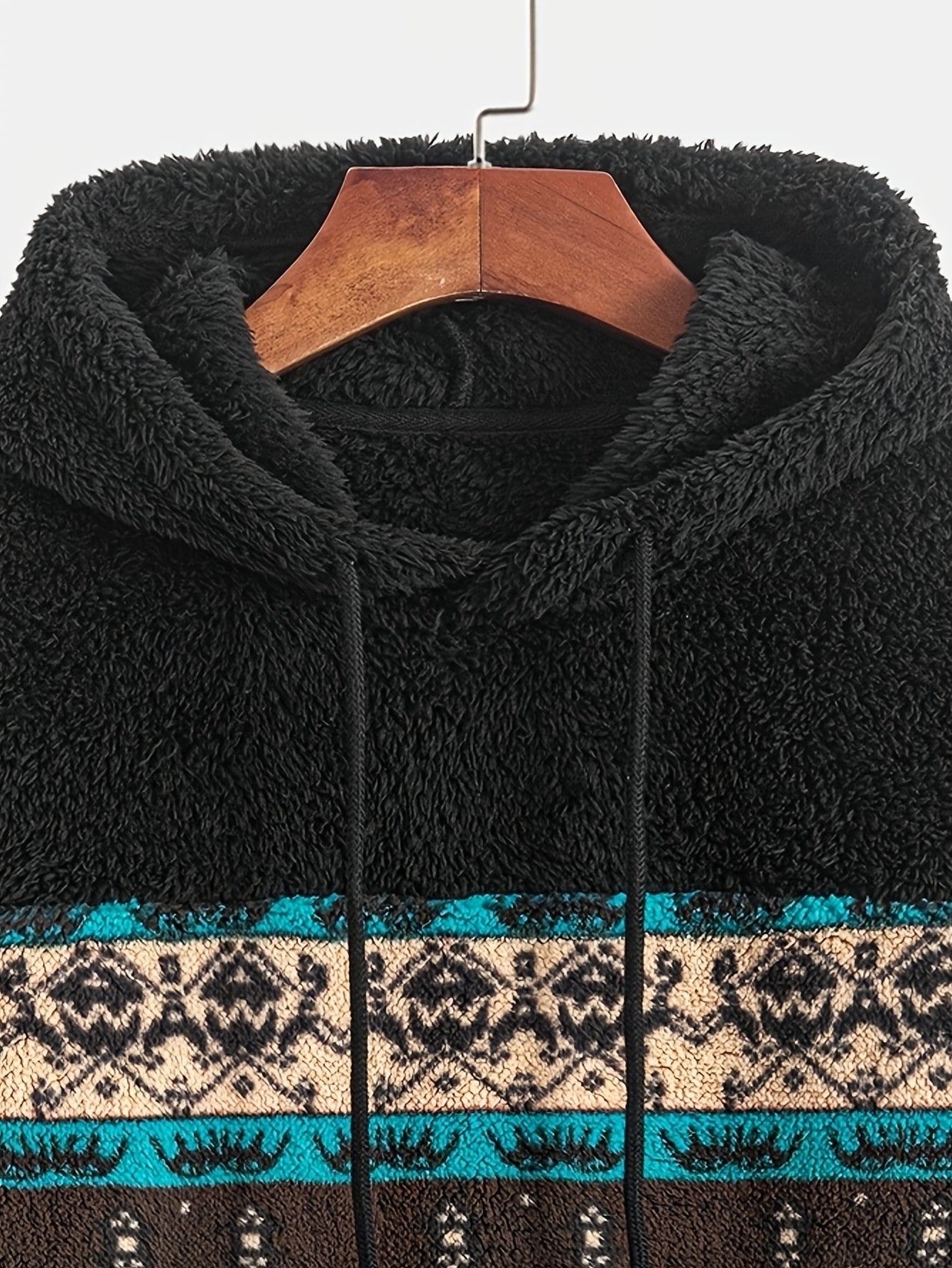Percival | Heren fleece hoodie met Aztec Tribal patroon - Gezellige Casual trui voor thuis of buiten