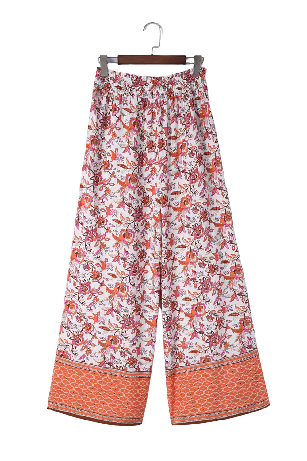 Kaden | Bloemenprint Broek met hoge taille en wijde pijpen
