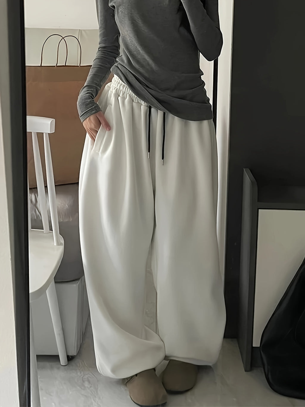 Elke | Casual Joggerbroek met koord voor dames - Baggy, sportief en comfortabel voor dagelijks gebruik