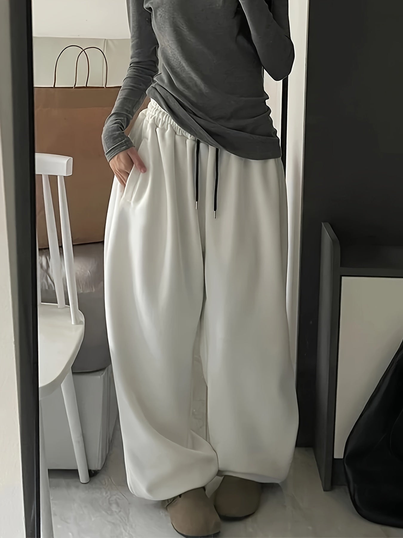 Elke | Casual Joggerbroek met koord voor dames - Baggy, sportief en comfortabel voor dagelijks gebruik