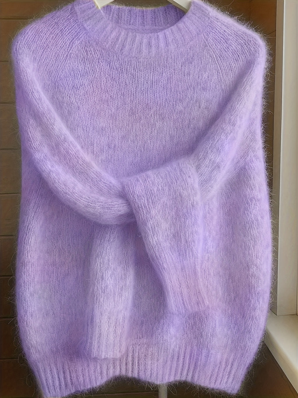 Lorixa | Zachte mohairmix trui voor dames – Comfortabele, stijlvolle raglanmouwen voor de winter