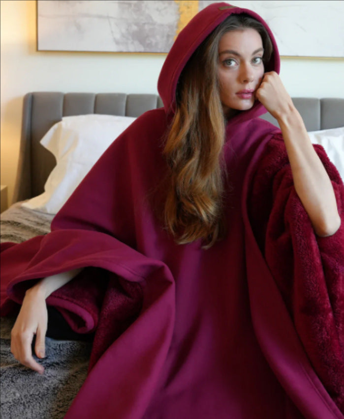 Kallia | Oversized-Hoodie-Decke für Damen – ultraweiches, seidiges Futter, warmer, kuscheliger Lounge-Hoodie