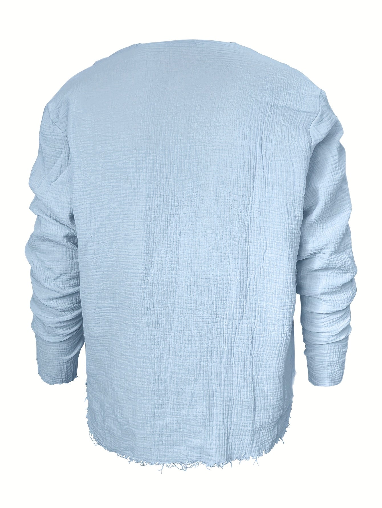 Silo | Heren-T-shirt met korte mouwen en V-hals – Casual zomers strandtop met verweerde look