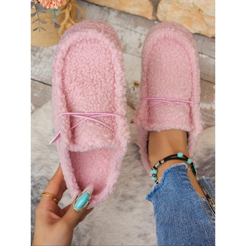 Delvaya | Pantoufles en peau de mouton pour femmes – Chaussures d'intérieur douces et confortables