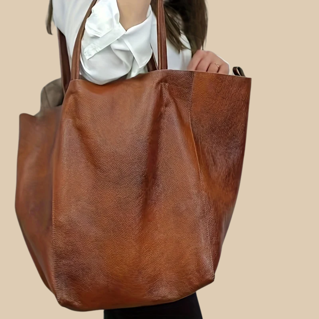 Ivera | Dames leren designer schoudertas – stijlvolle modieuze handtas
