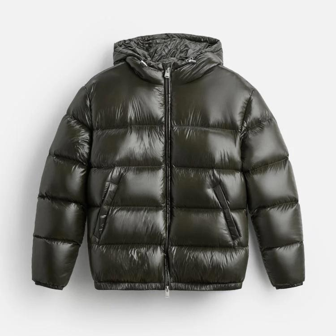 Aeliana | Women's Down Puffer Jacket with Hood - Warm Insulated Winter Coat, Stylish Cold Weather Outerwear