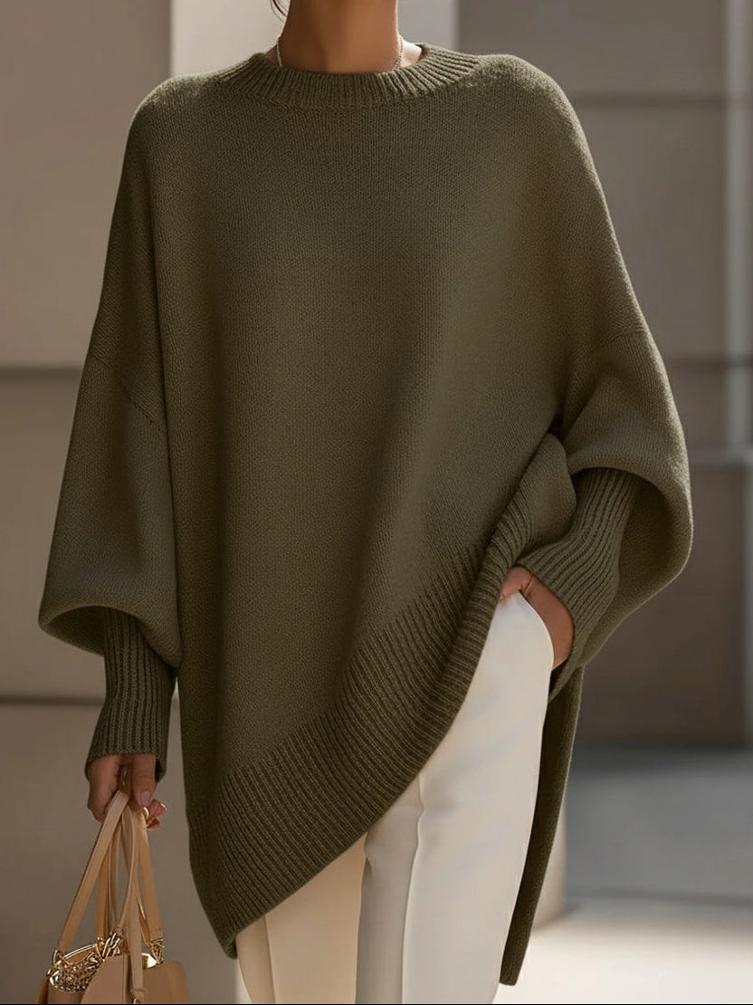 Kaivara | Oversized wollen trui voor dames – Comfortabele gebreide pullover, chique wintertop