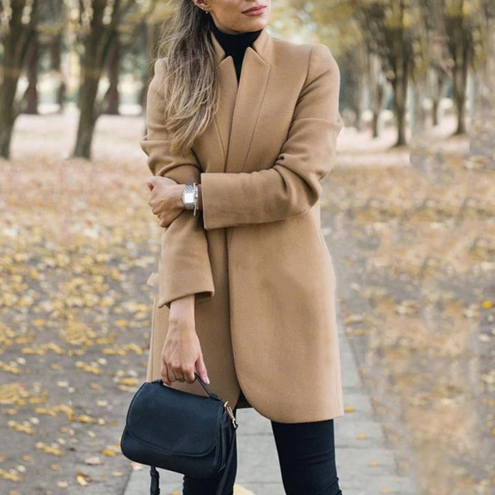 Afiya | Klassieke damesjas - Elegante lange jas, warme en stijlvolle bovenkleding voor koud weer