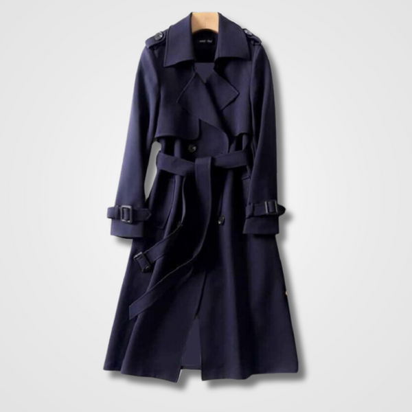 Zevina | Elegante Trenchcoat voor dames - Stijlvolle bovenkleding met ceintuur in taille