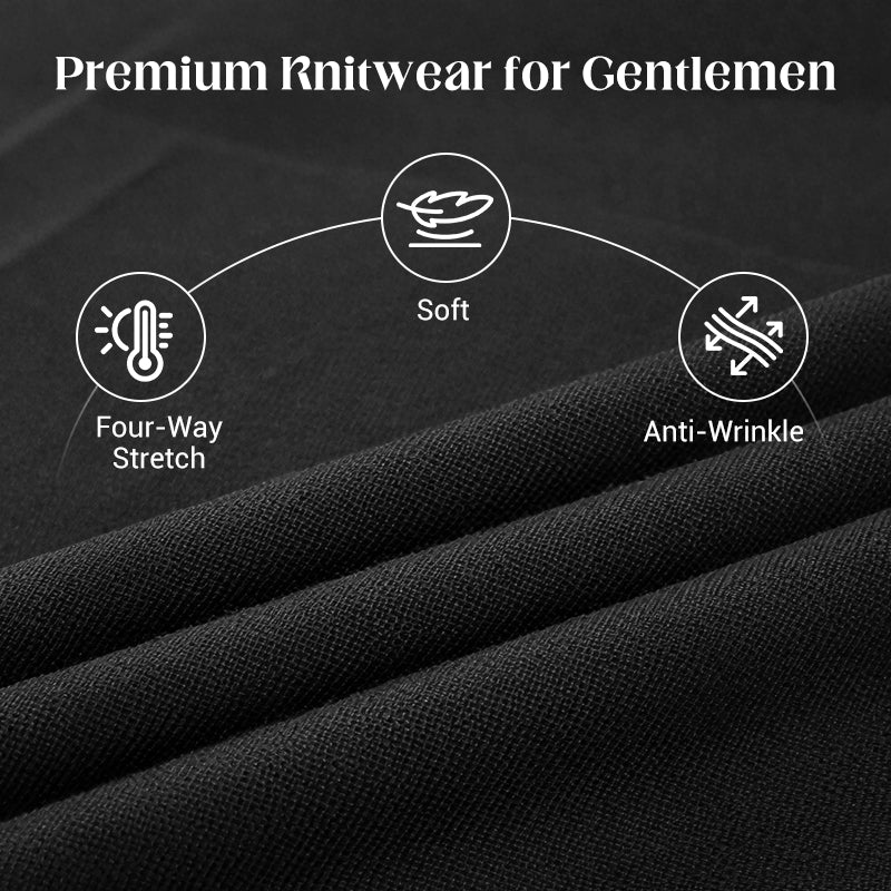 Gerwin | Pull col roulé en cachemire premium pour homme – Couleur unie, maille douce, idéal pour l'hiver et l'automne