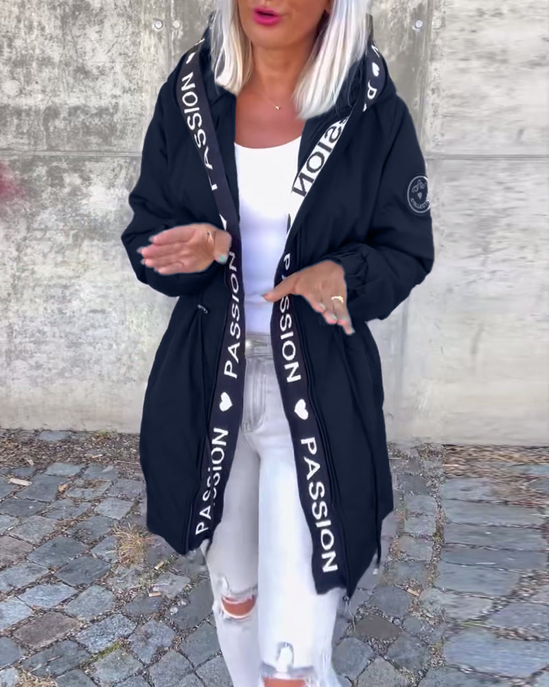 Rinella | Casual damesjas met capuchon – Lichtgewicht jas met capuchon, relaxte pasvorm
