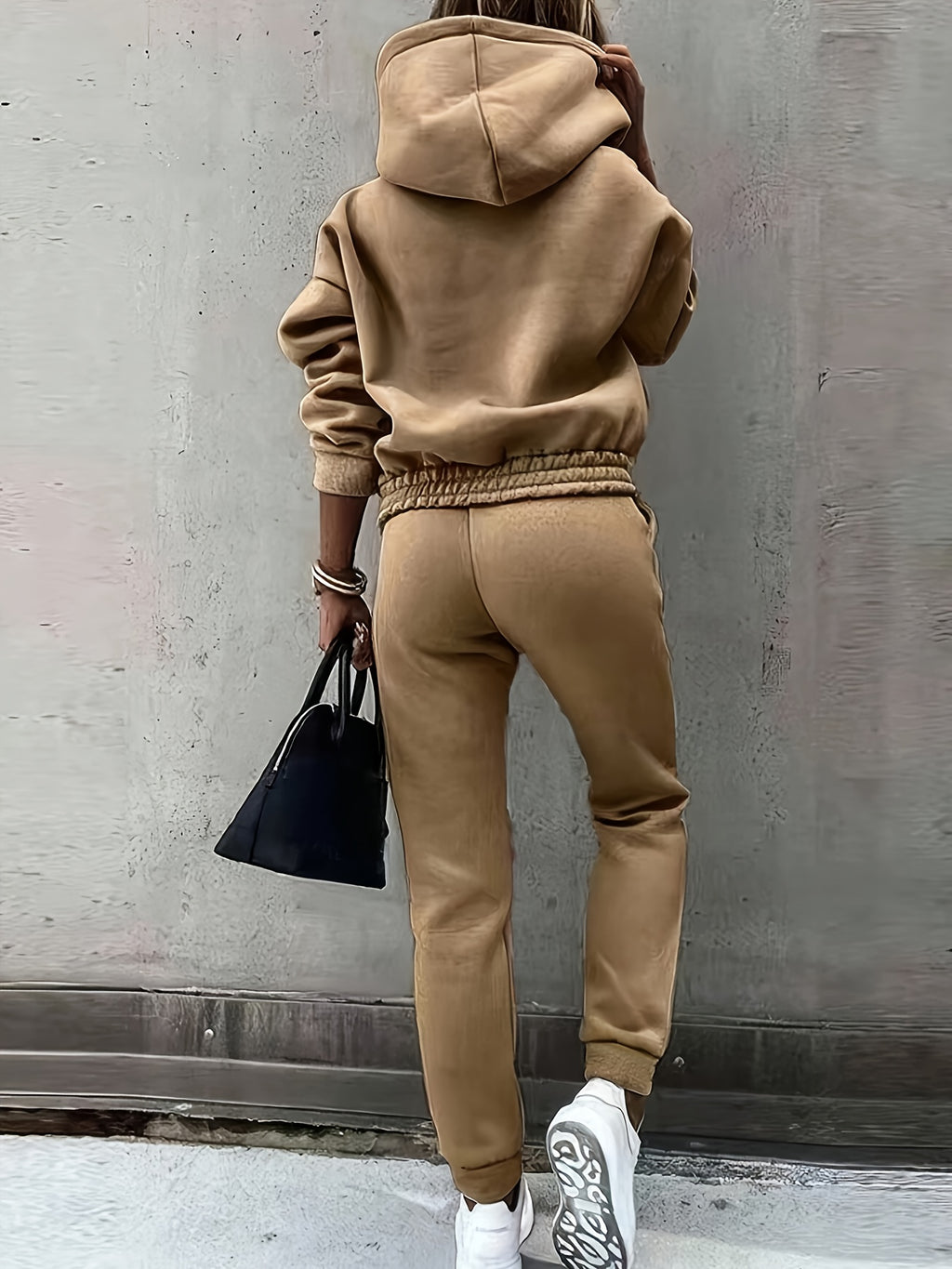 Ximena | Dames Hoodie & Sweatbroek Set - Pullover met lange mouwen, Joggers met koord, Casual Outfit