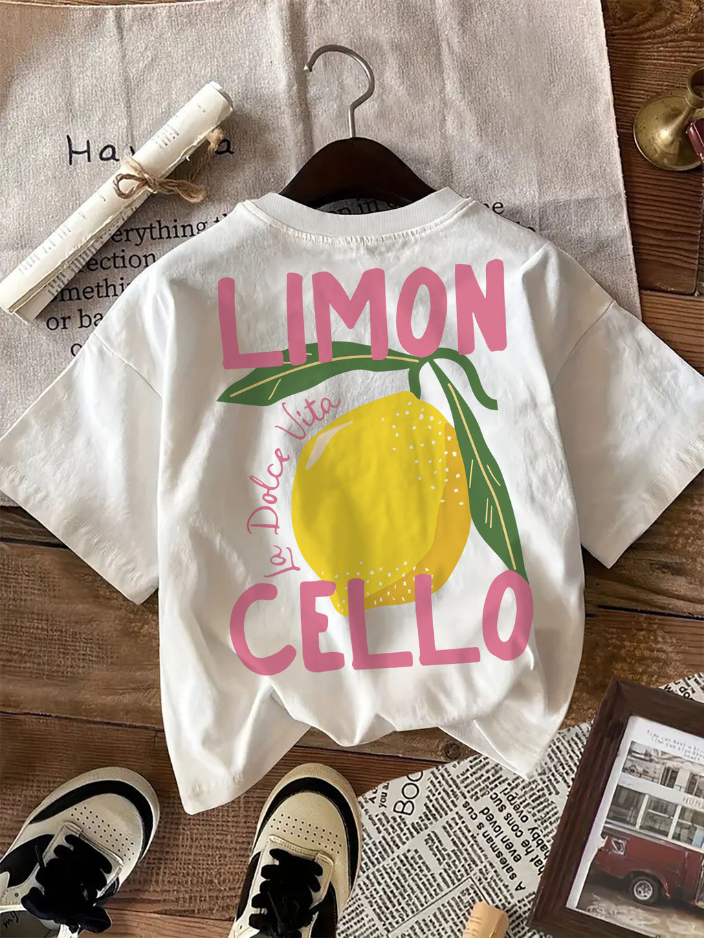 Cielle | Dames-T-shirt met grafische print Citroen - Casual Korte Mouw Top met Crew Hals