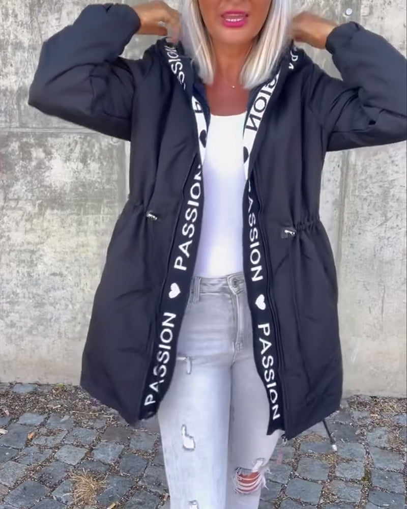 Rinella | Casual damesjas met capuchon – Lichtgewicht jas met capuchon, relaxte pasvorm