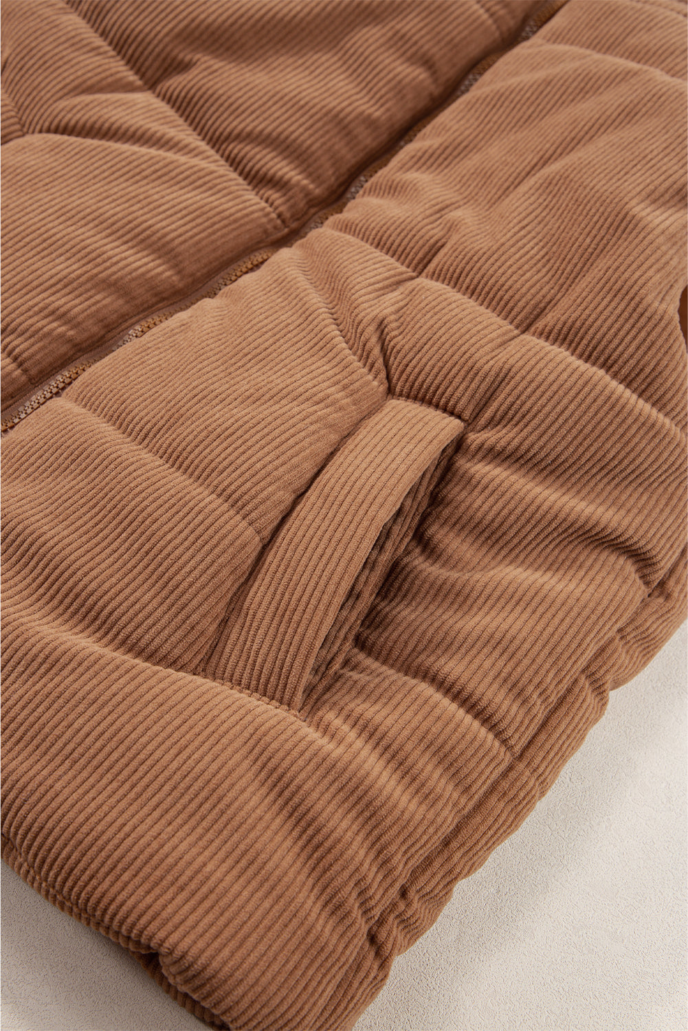 Dagny | Corduroy Puffer Vest met Ritssluiting Staande Kraag Casual Jack voor Dames