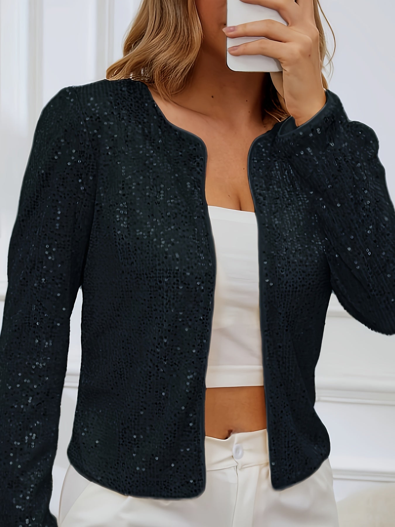 Lorelei | Elegant Piping Jacket for Women - Long Sleeves, Striped Design, Versatile Fashion
