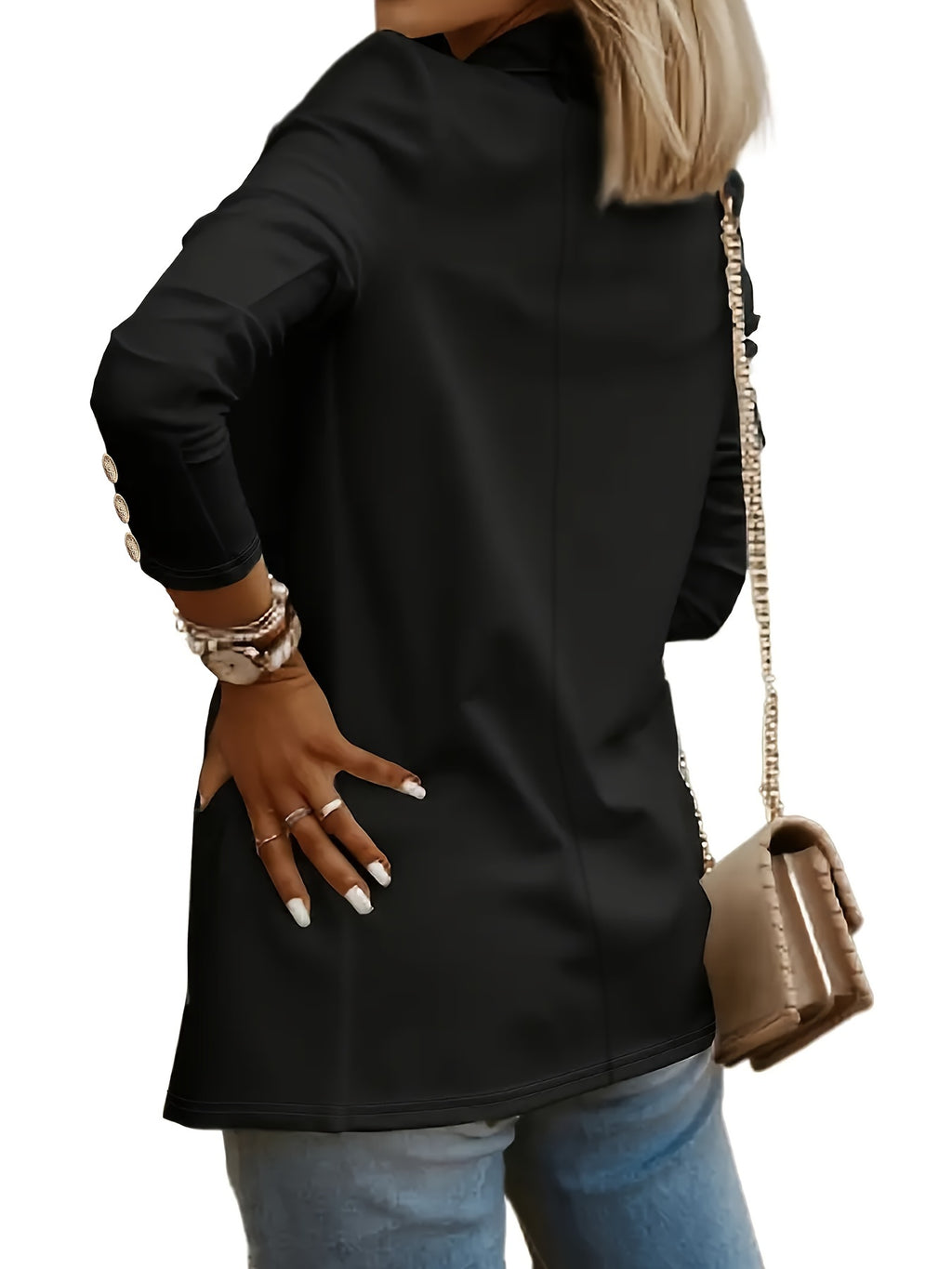 Albina | Blazerjasje met open voorkant voor dames - Casual Elegante werkkleding