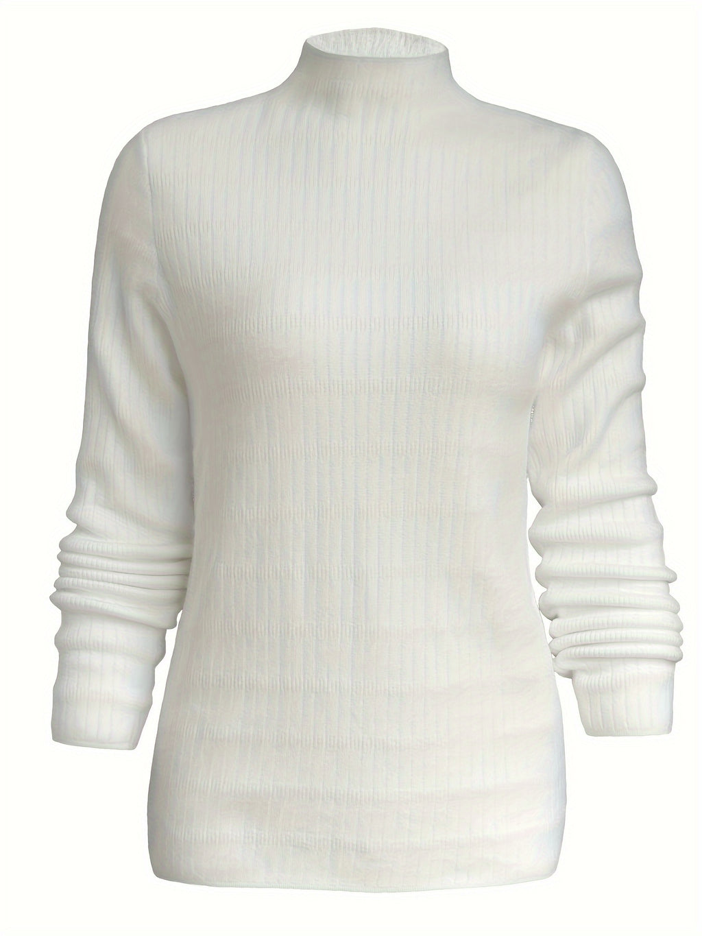 Kaelyn | Knusse fleece-gevoerde mock coltrui - Warme gebreide trui