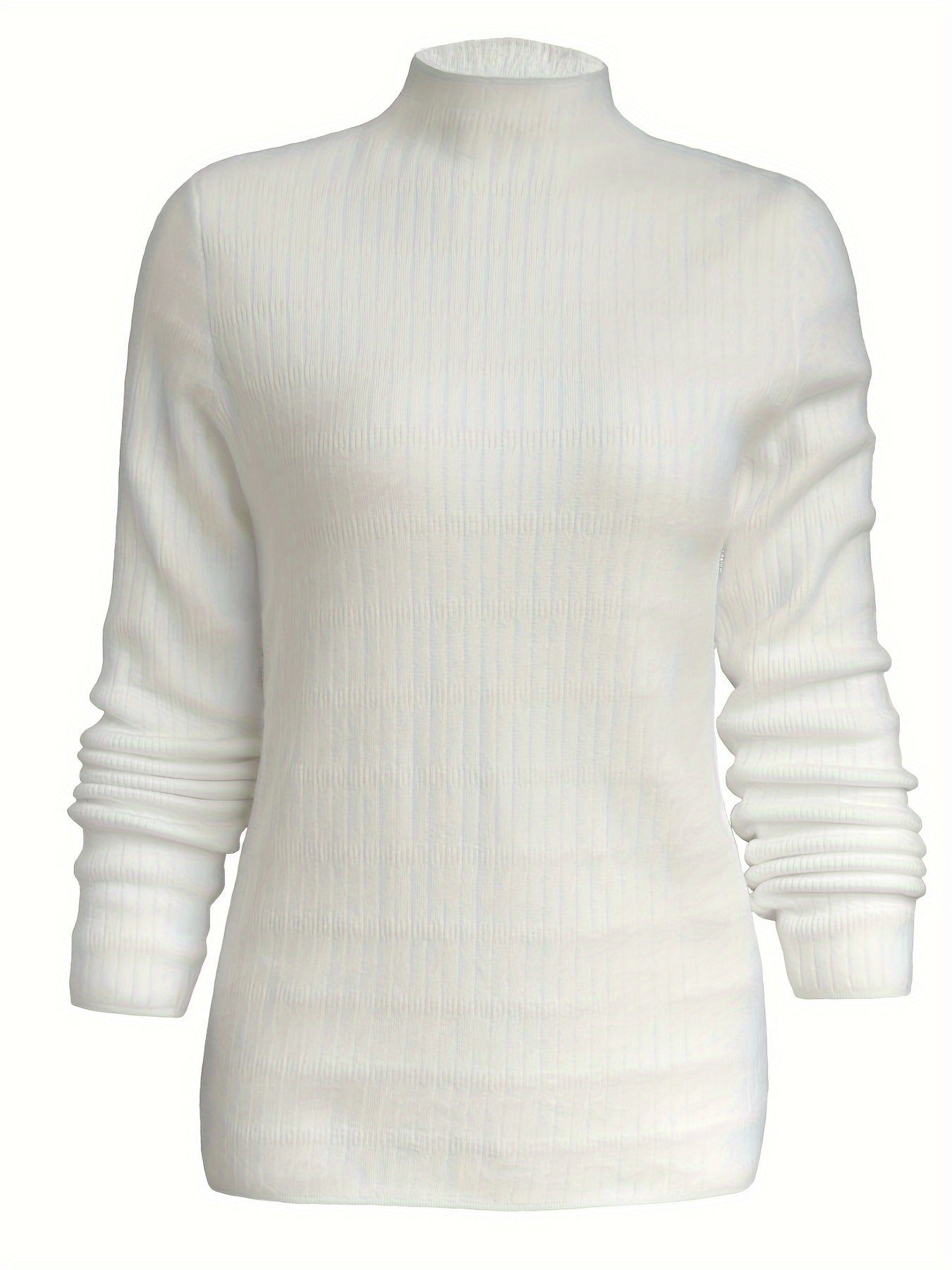 Kaelyn | Knusse fleece-gevoerde mock coltrui - Warme gebreide trui