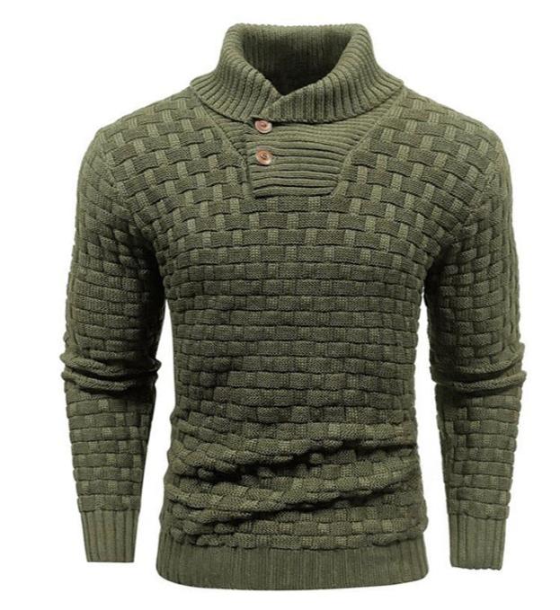 Draven | Klassieke heren trui met sjaalkraag - Knus, Warm, Stijlvol - Ideaal voor Herfst en Winter
