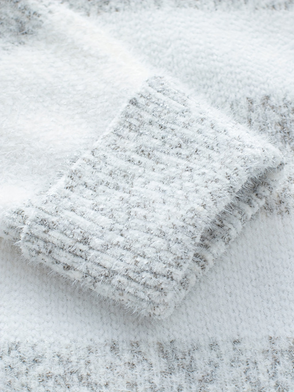 Jaida | Warme gestreepte coltrui voor dames - Zachte gebreide polyester trui met lange mouwen voor een casual wintertrui