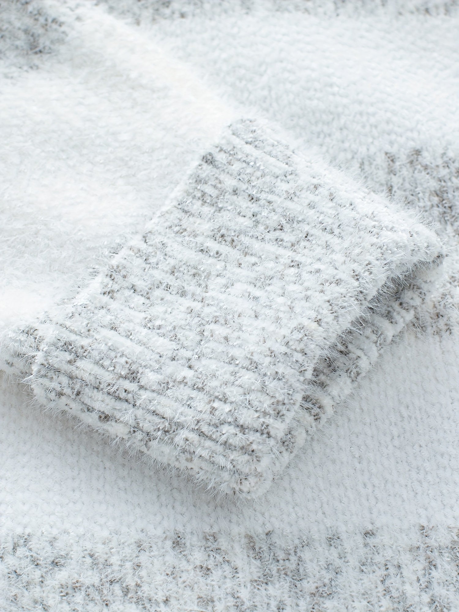 Jaida | Warme gestreepte coltrui voor dames - Zachte gebreide polyester trui met lange mouwen voor een casual wintertrui